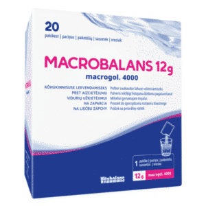 MACROBALANS 12 g macrogol. 4000 20 vrecúšok