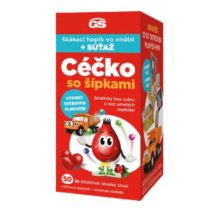 GS Céčko so šípkami želatínky bez cukru + darček 50 ks