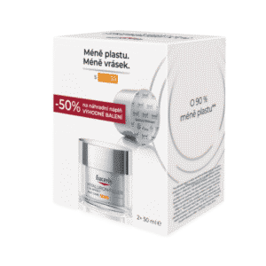 EUCERIN HYALURON-FILLER+3xEFFECT Denný krém SPF30 dóza + náhradná náplň refill 1 x 1 set